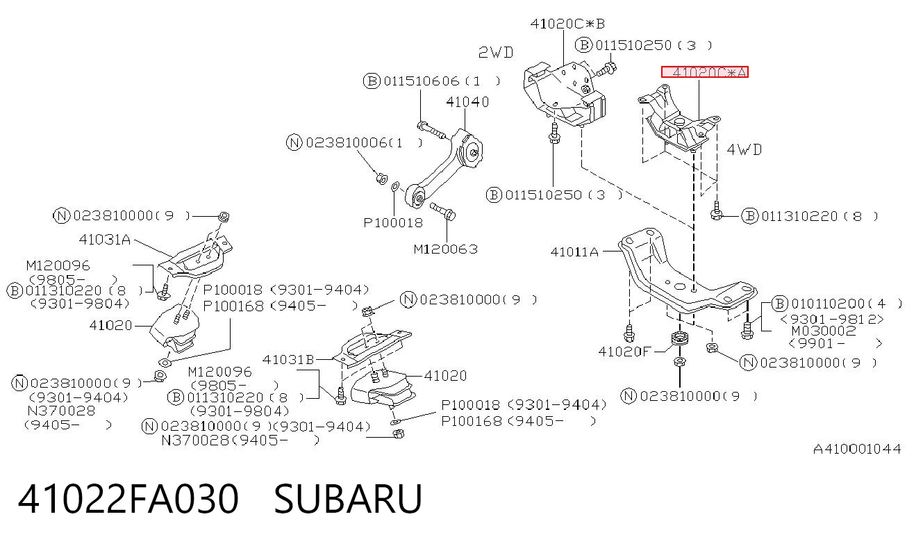 41022FA030 Subaru