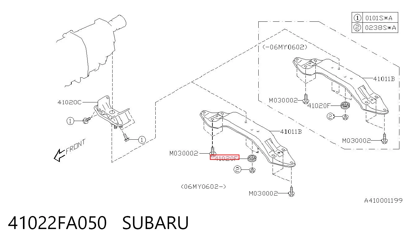 41022FA050 Subaru