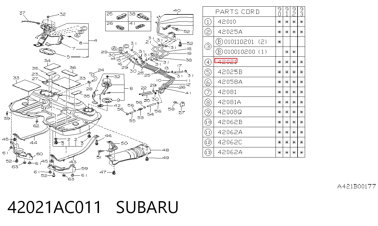 42021AC011 Subaru