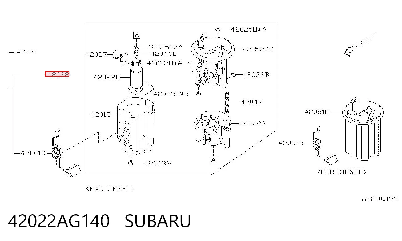 42022AG140 Subaru