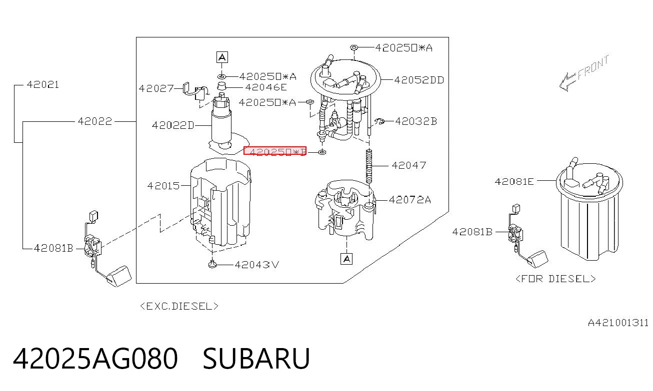 42025AG080 Subaru