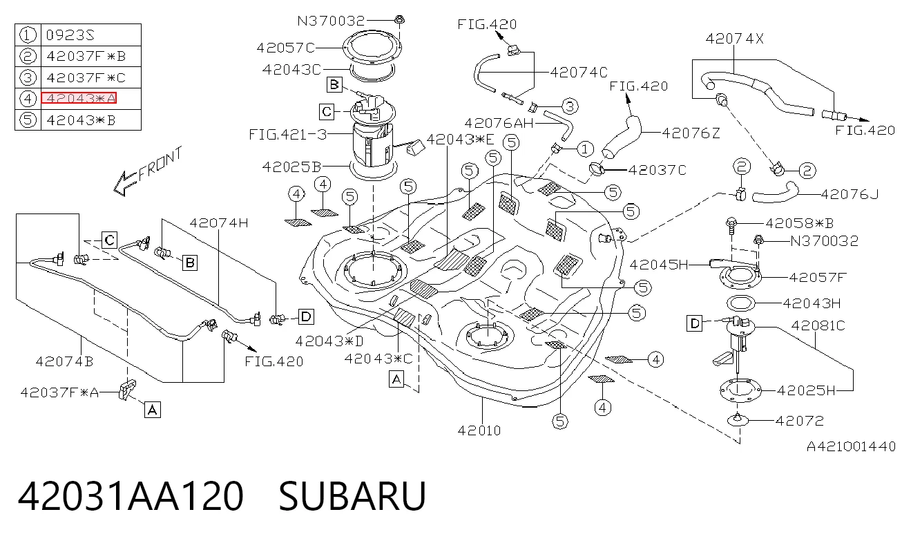 42031AA120 Subaru