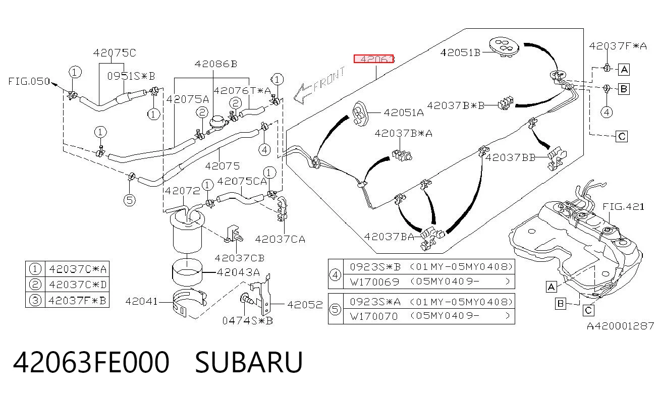 42063FE000 SUBARU
