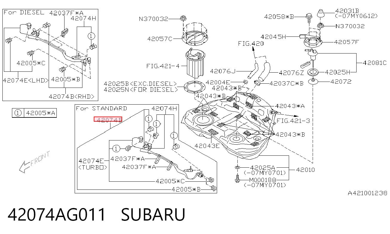 42074AG011 Subaru