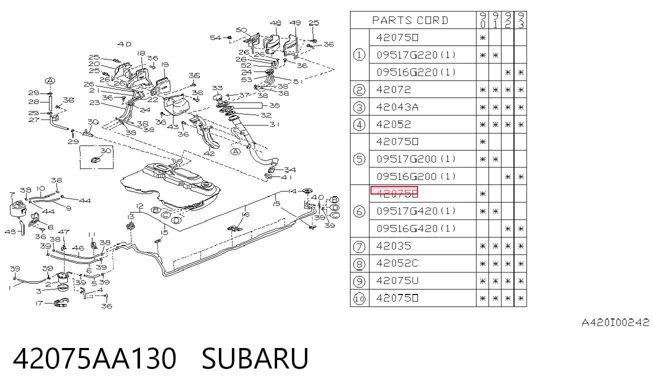 42075AA130 Subaru