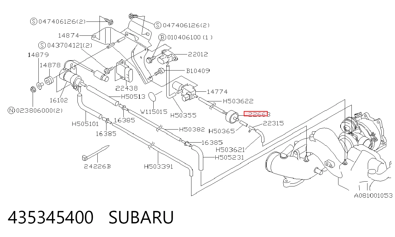 435345400 Subaru