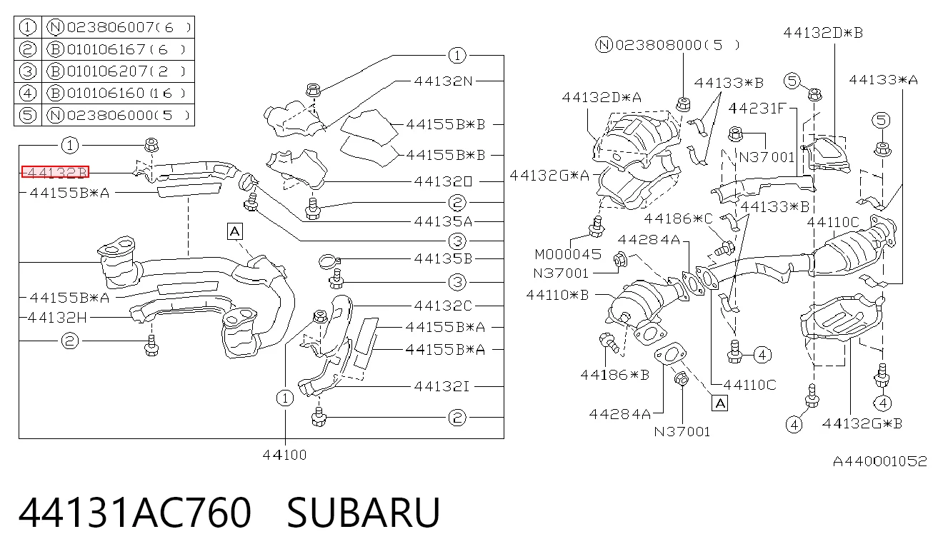 44131AC760 Subaru