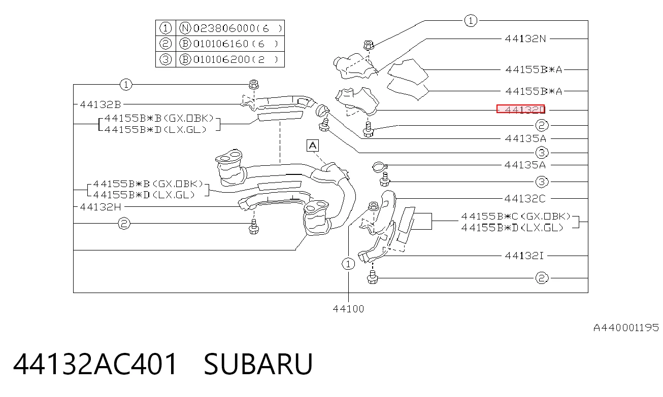 44132AC401 Subaru