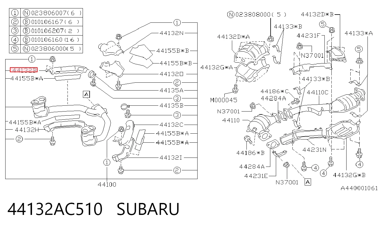 44132AC510 Subaru