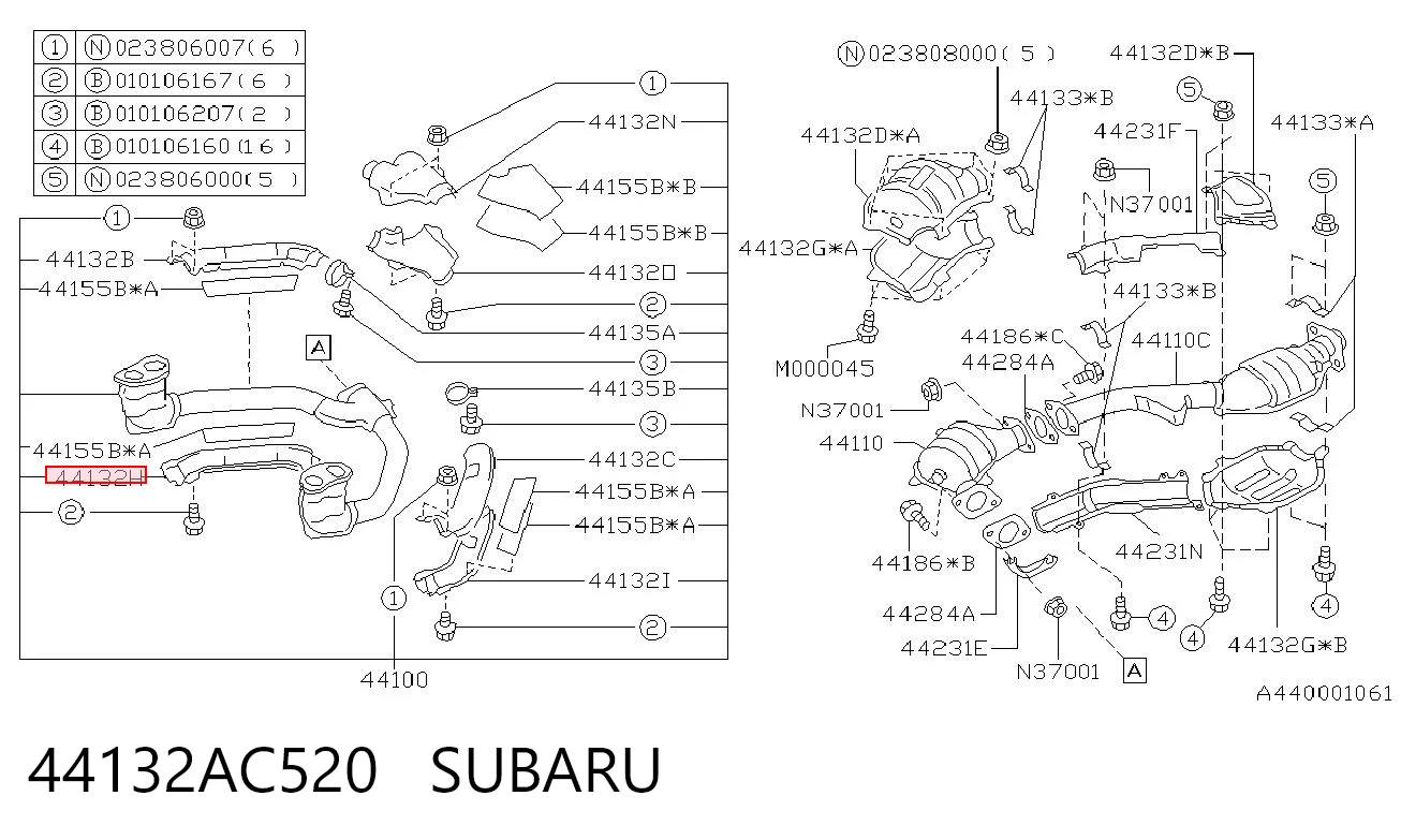 44132AC520 Subaru