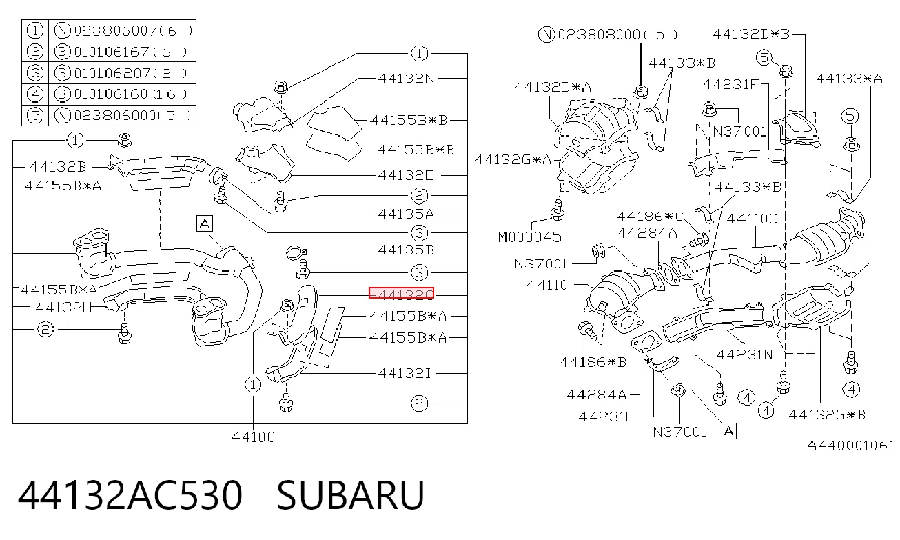 44132AC530 Subaru