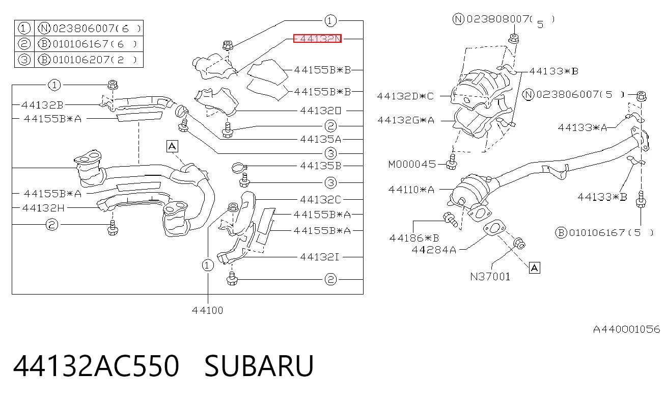 44132AC550 Subaru