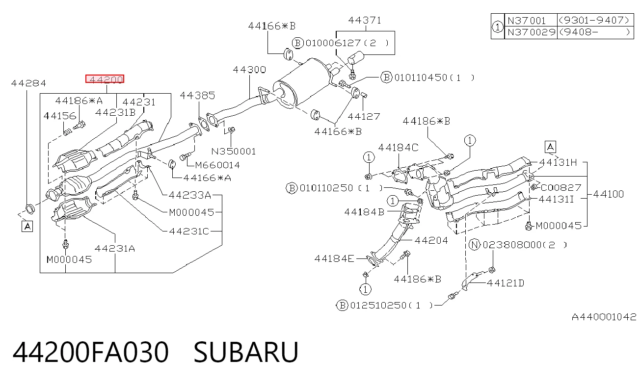 Catalizador para Subaru Impreza GC