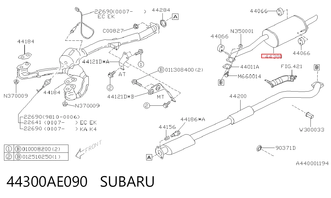 Silenciador trasero Subaru Legacy III sedán (BE, BH) (1998 - 2003) precio, desde 75,32 EUR