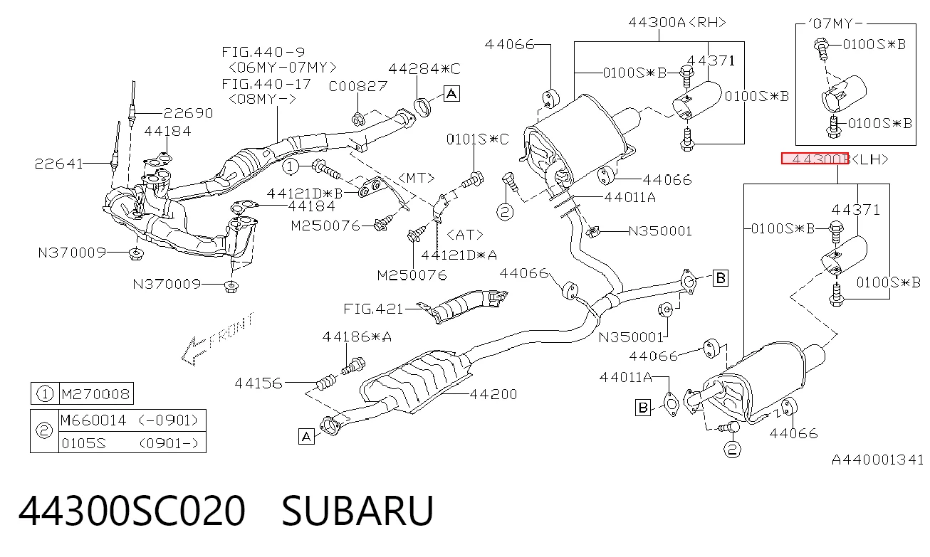  Silenciador trasero Subaru Forester 3
