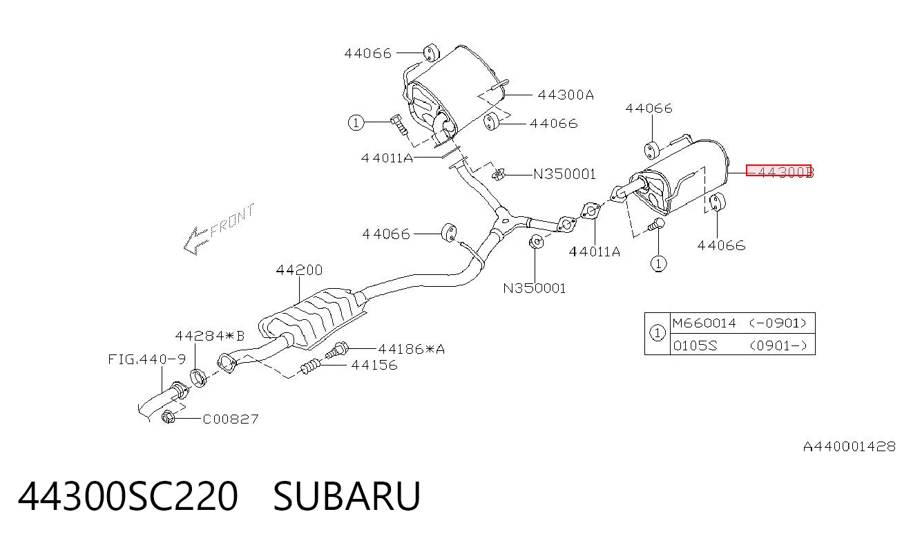 Silenciador trasero Subaru Outback III familiar (B13, BP) (2003 - 2009) precio, desde 76,71 EUR
