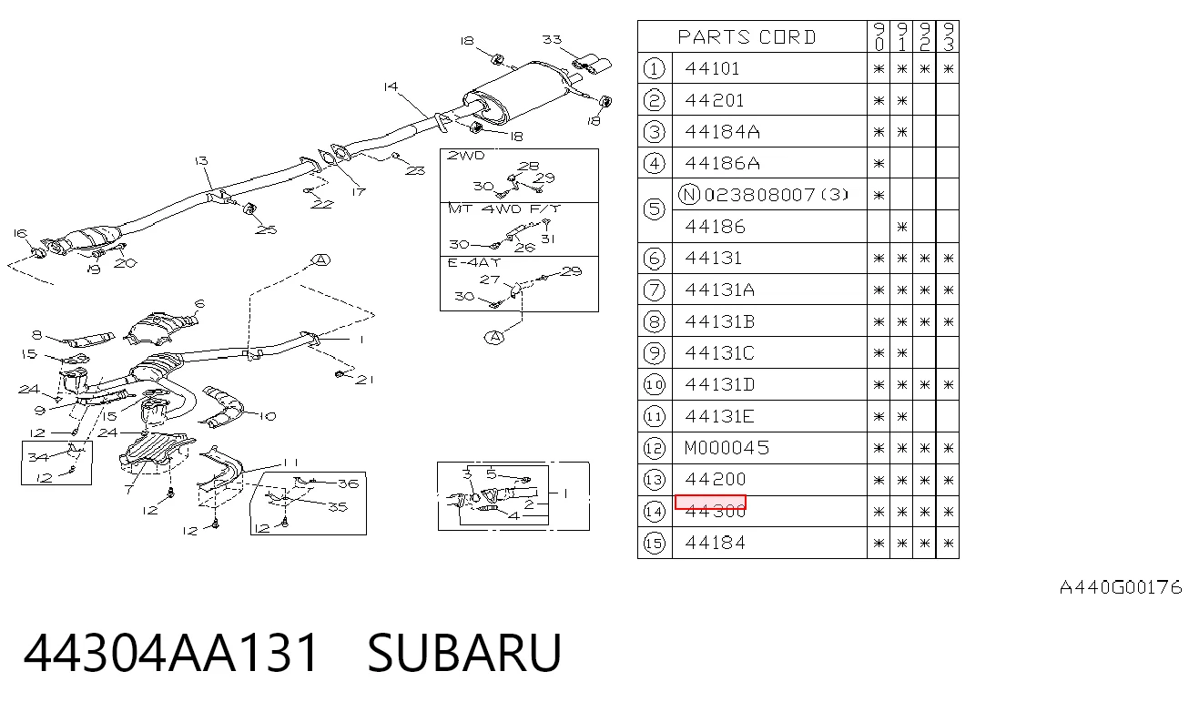 Comprar Silenciador trasero Subaru Legacy I BC a bajo precio