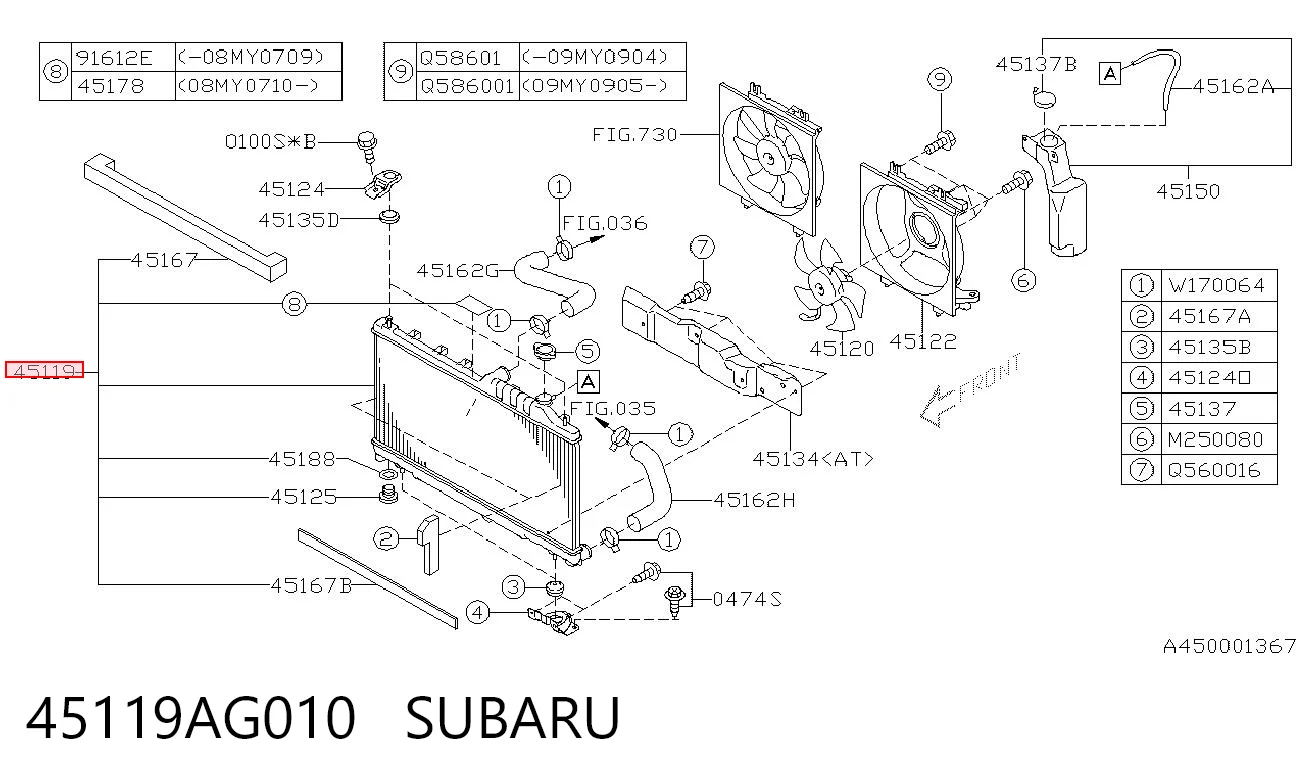 45119AG010 Subaru