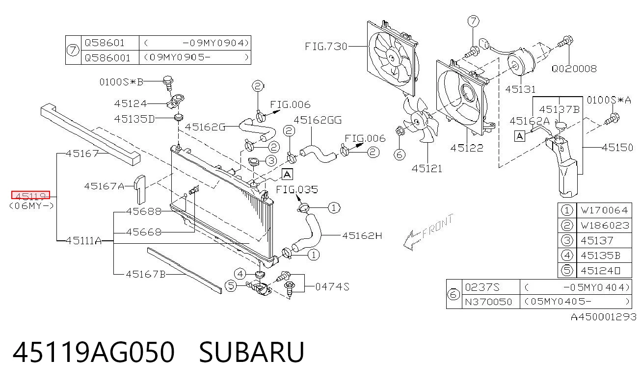 45119AG050 Subaru