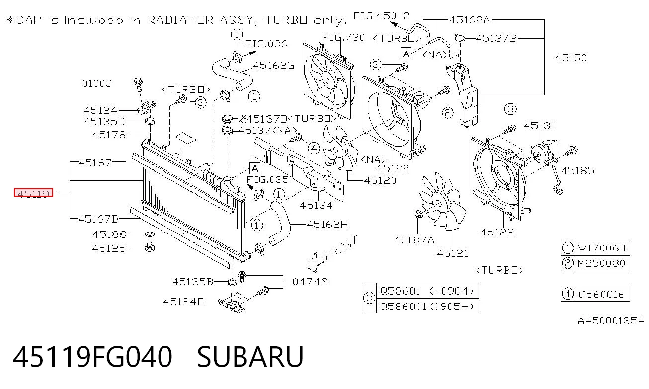 45119FG040 Subaru