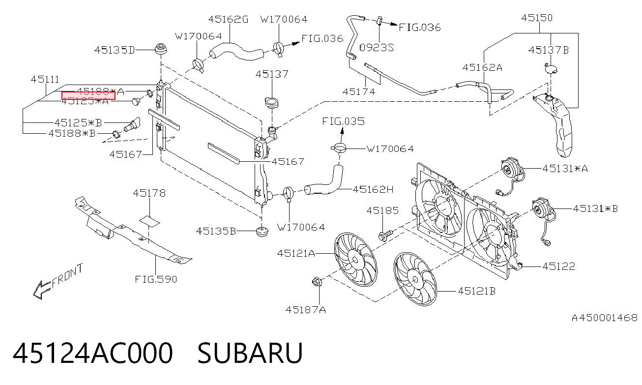45124AC000 Subaru 
