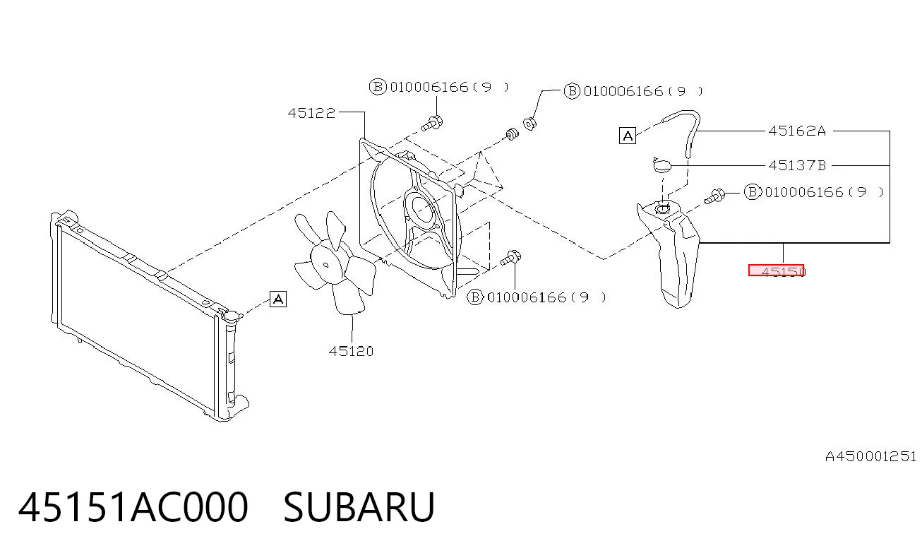 Depósito de expansión para Subaru Legacy II BD, BG