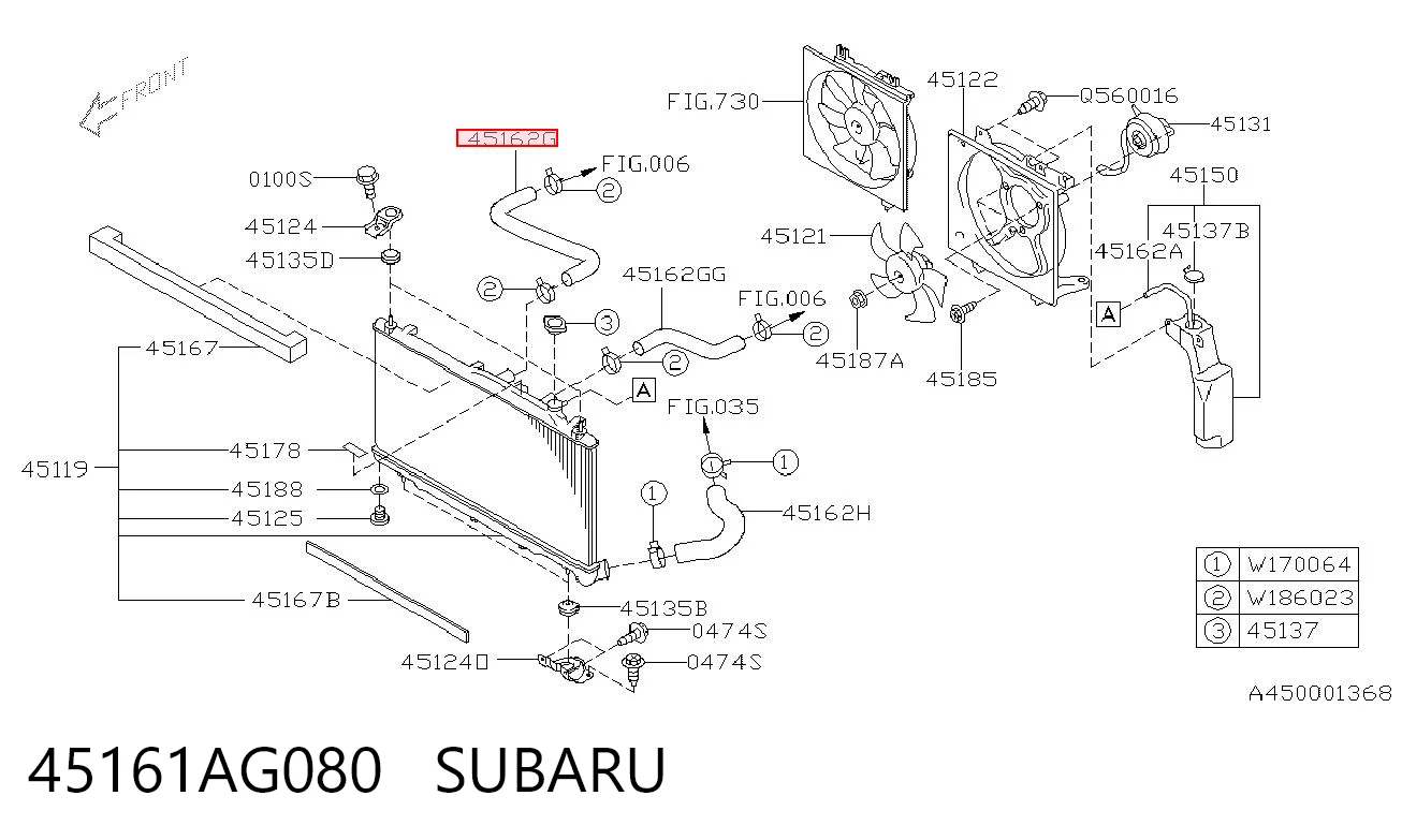 45161AG080 Subaru