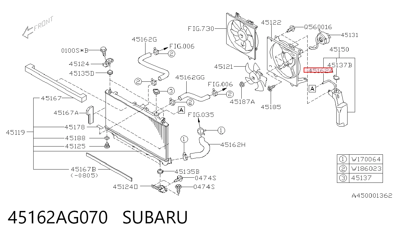 45162AG070 Subaru