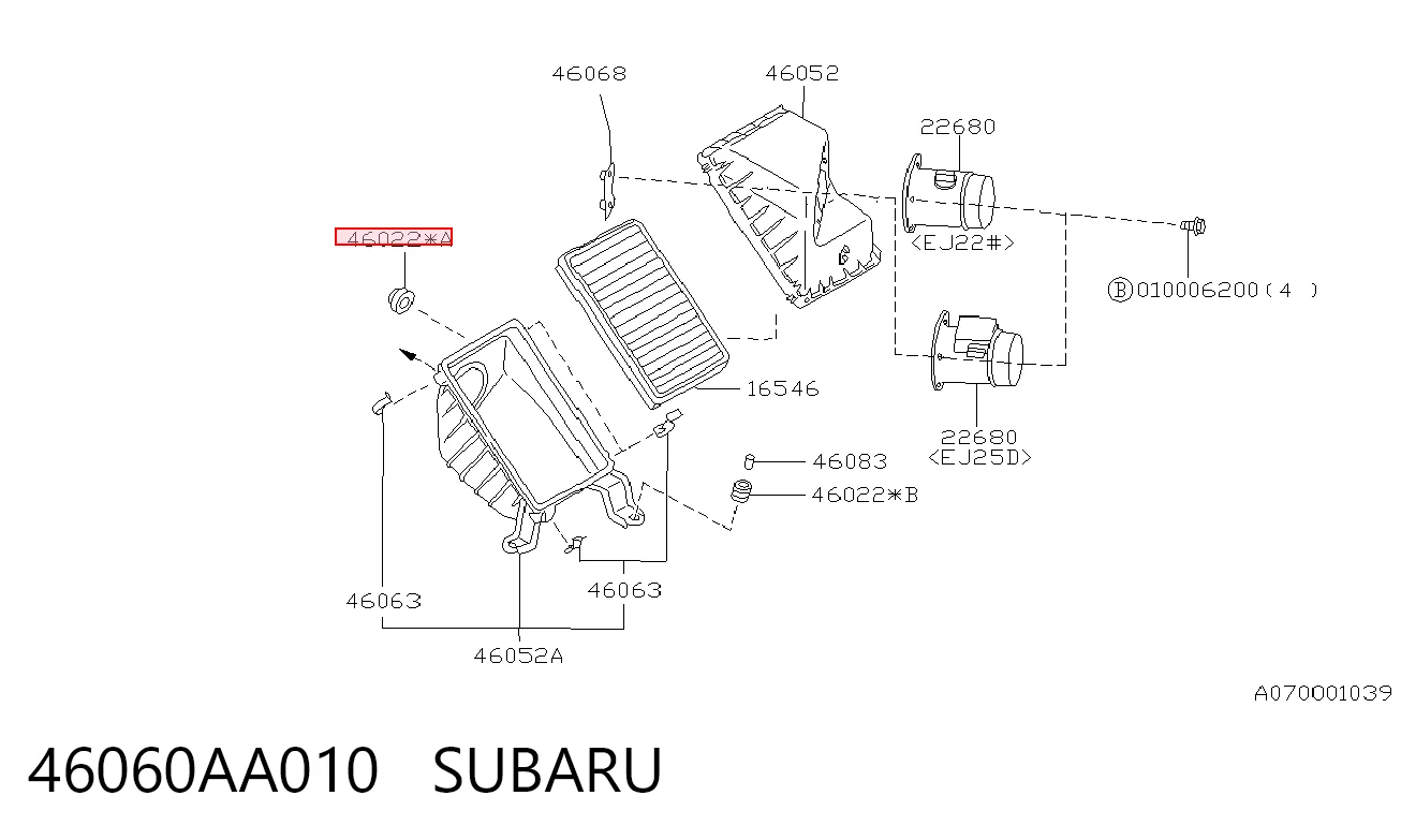 46060AA010 Subaru