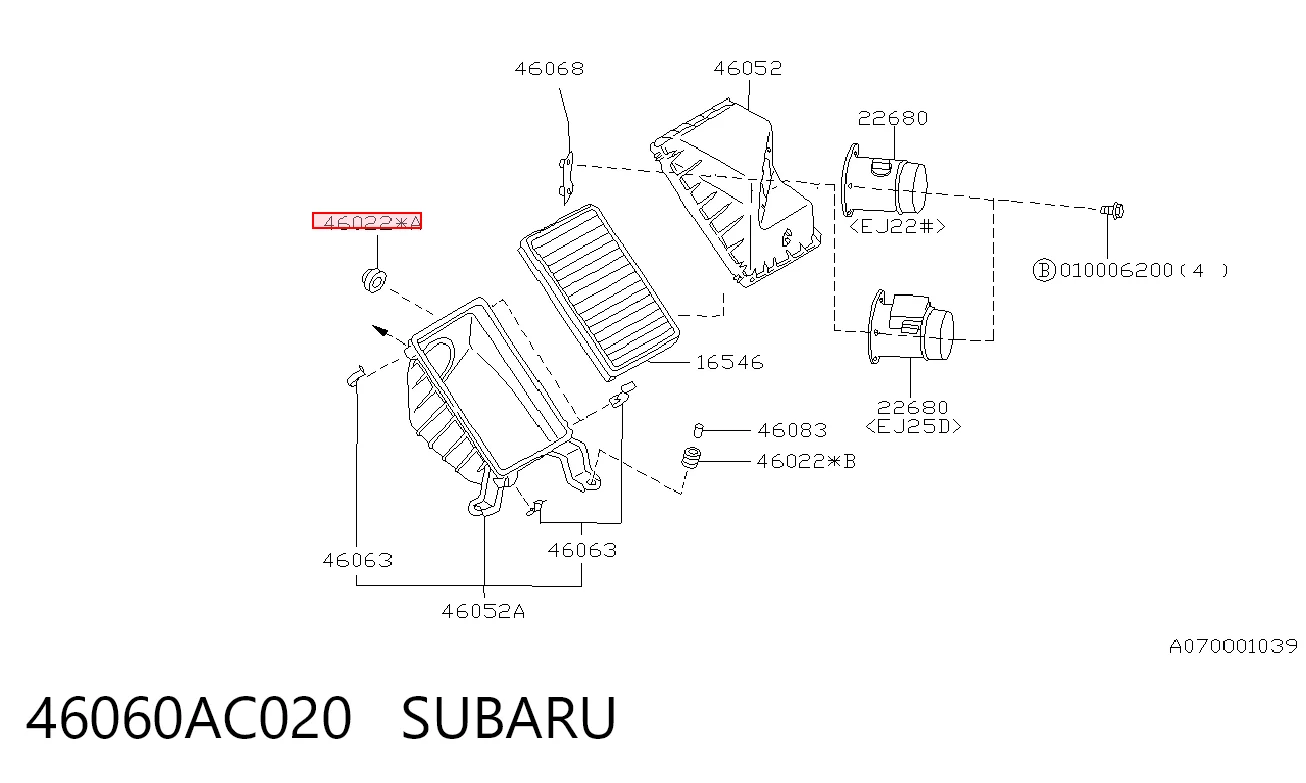 46060AC020 Subaru