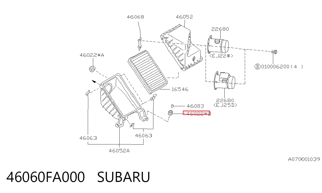 46060FA000 Subaru
