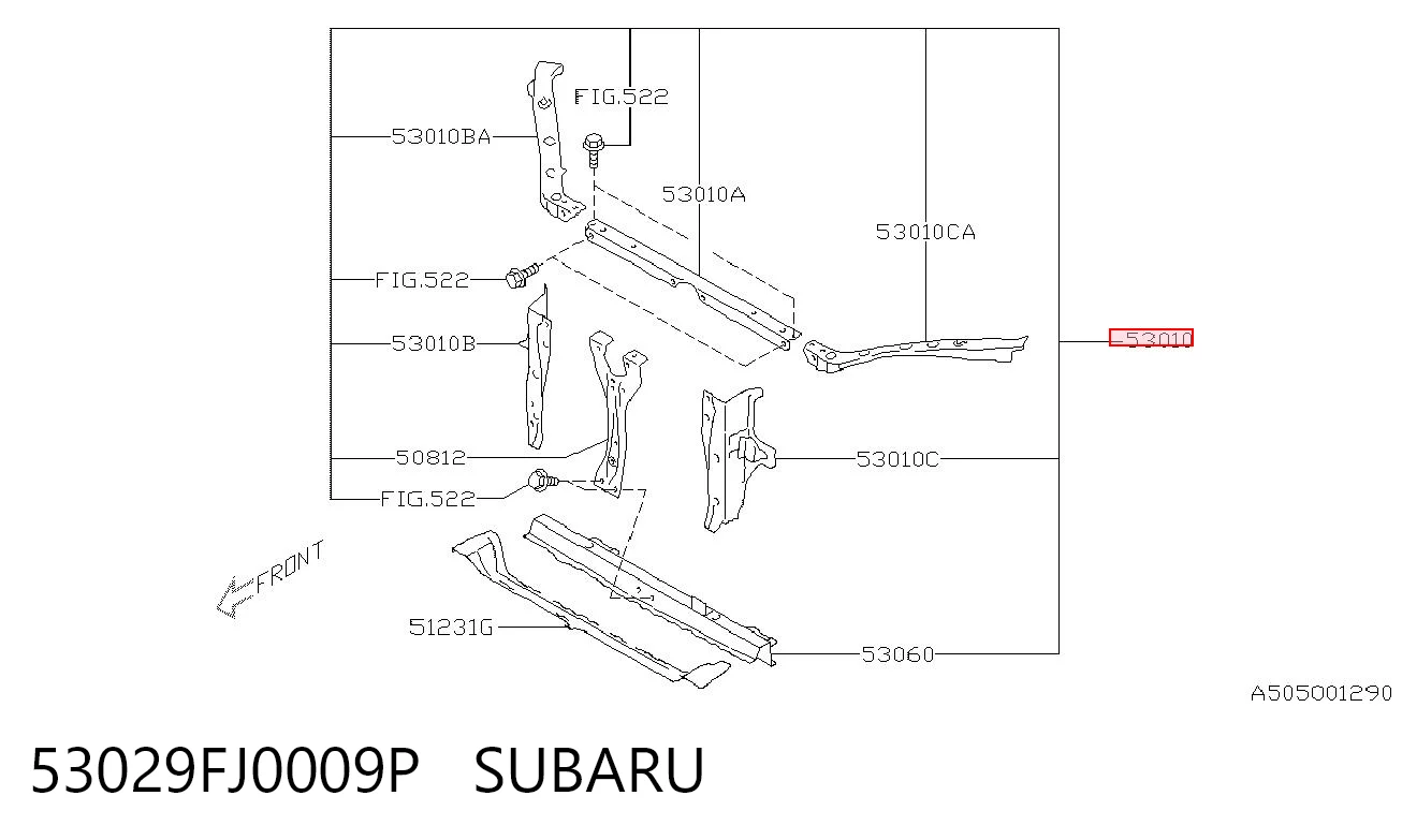 Comprar Soporte de radiador Subaru XV I GP