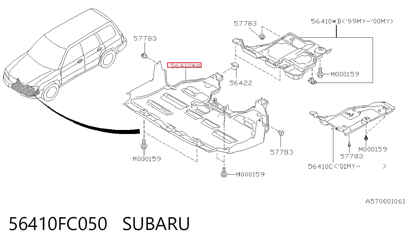 Comprar Protección de cárter Subaru Forester I S10, SF a bajo precio