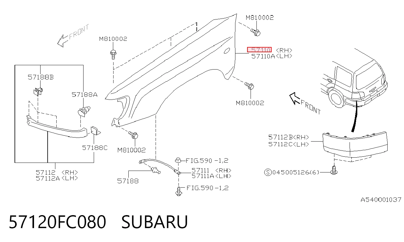 57120FC080 Subaru