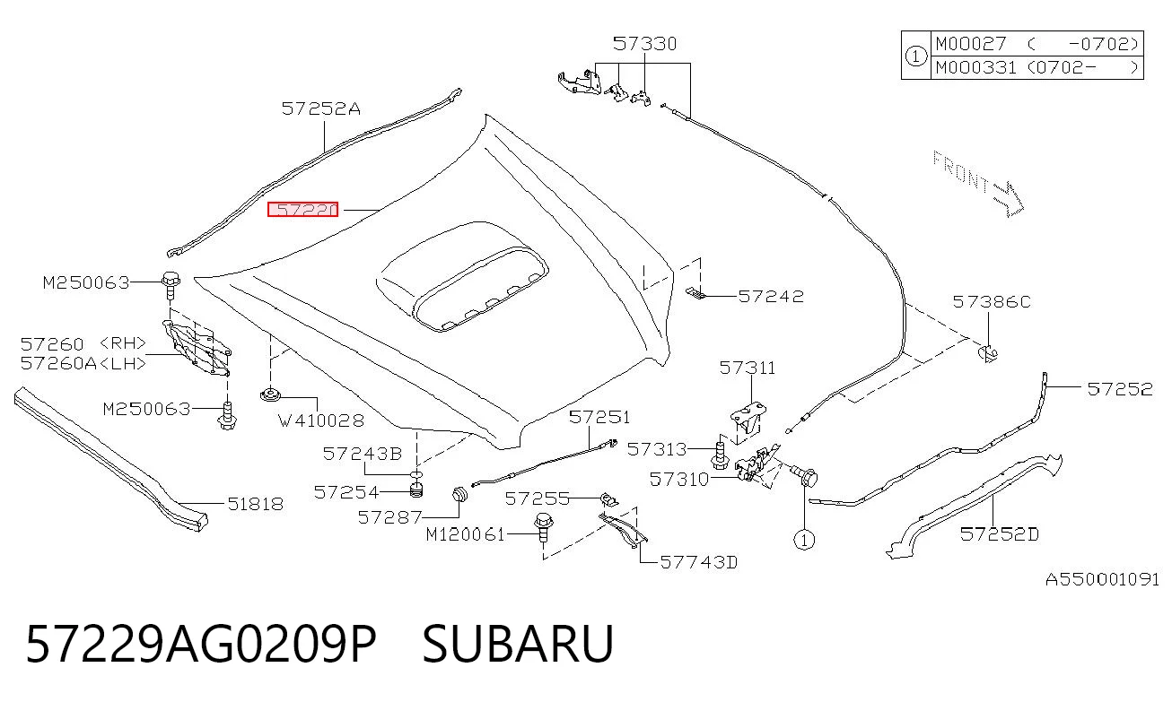 Comprar Capó Subaru Outback B13, BP a bajo precio