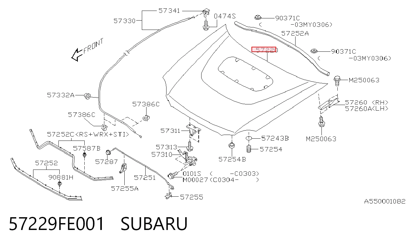 Comprar Capó Subaru Impreza II GD a bajo precio