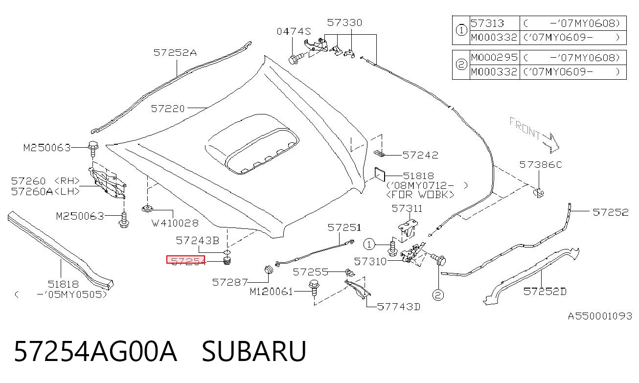 57254AG00A Subaru