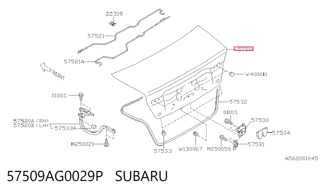 Comprar Tapa del maletero Subaru Legacy IV B13 a bajo precio