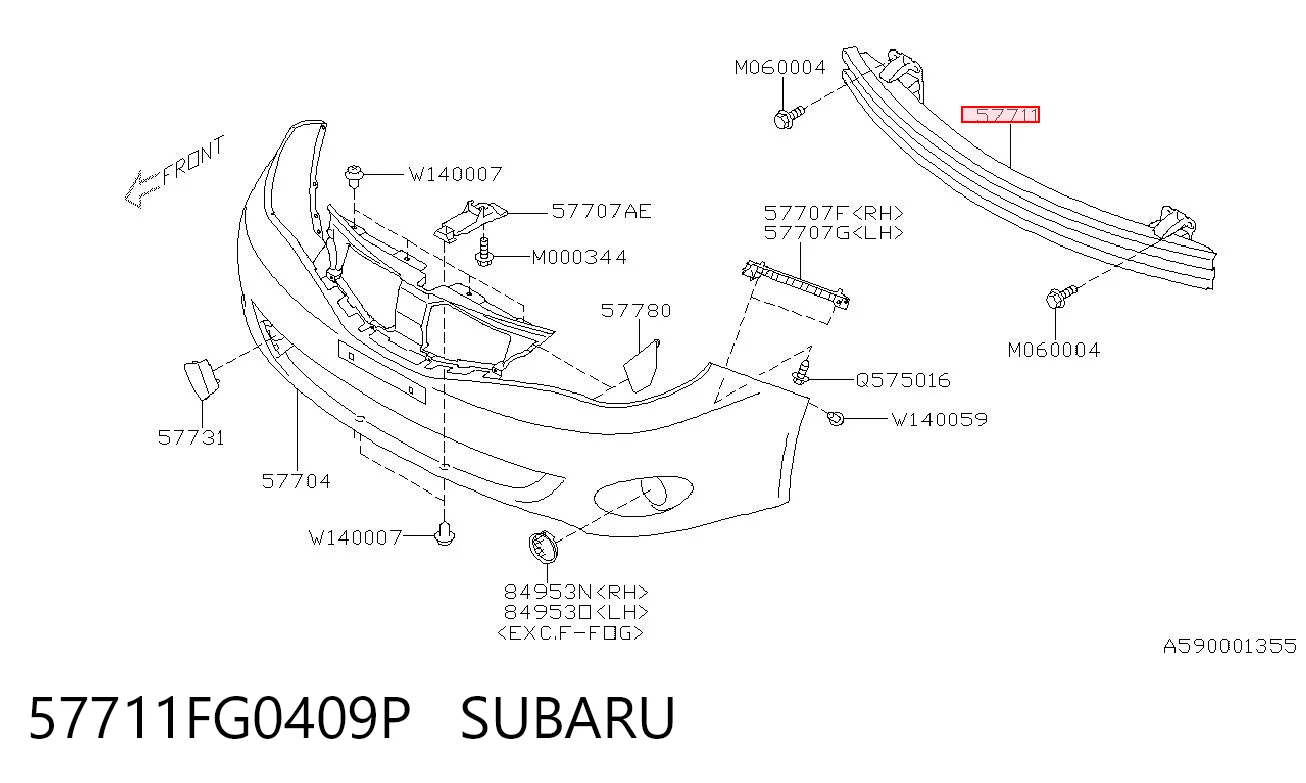 Comprar Refuerzo paragolpes delantero Impreza III GH