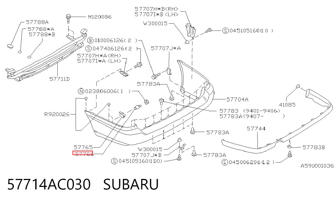 57714AC030 Subaru