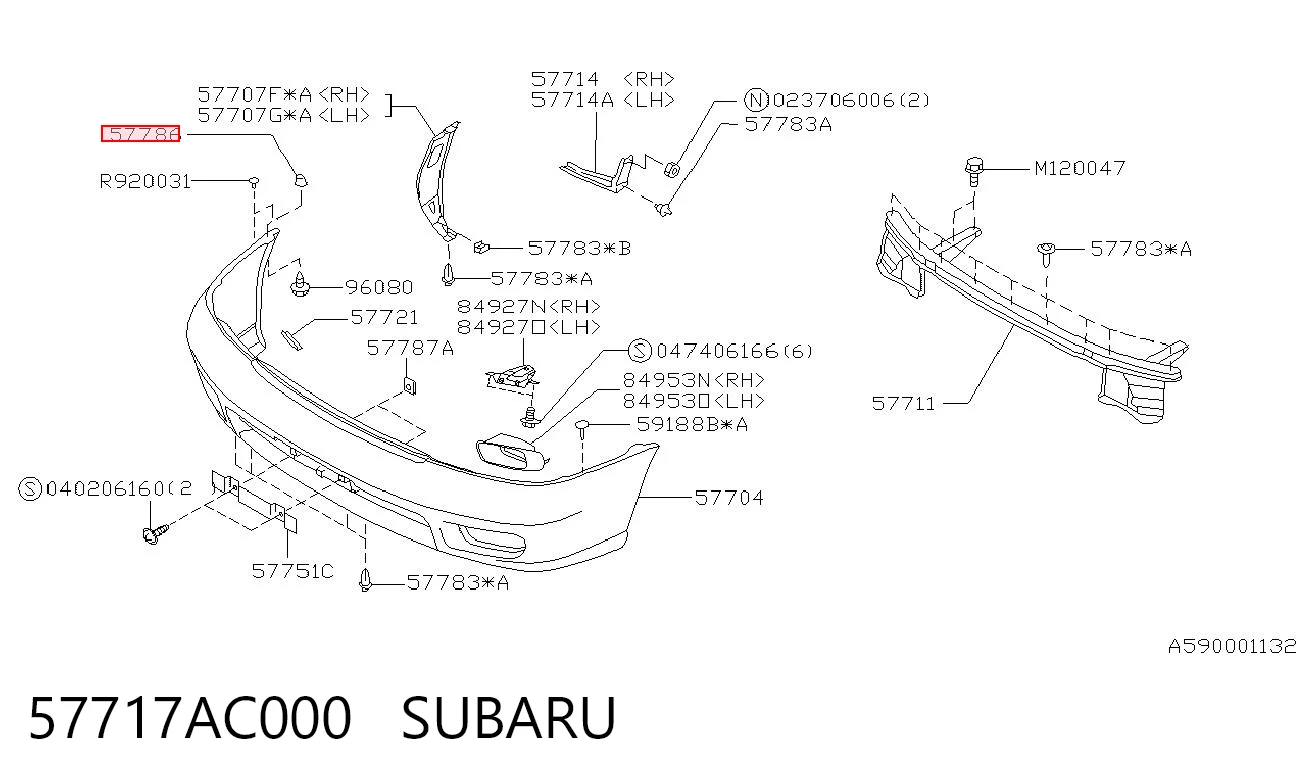 57717AC000 Subaru