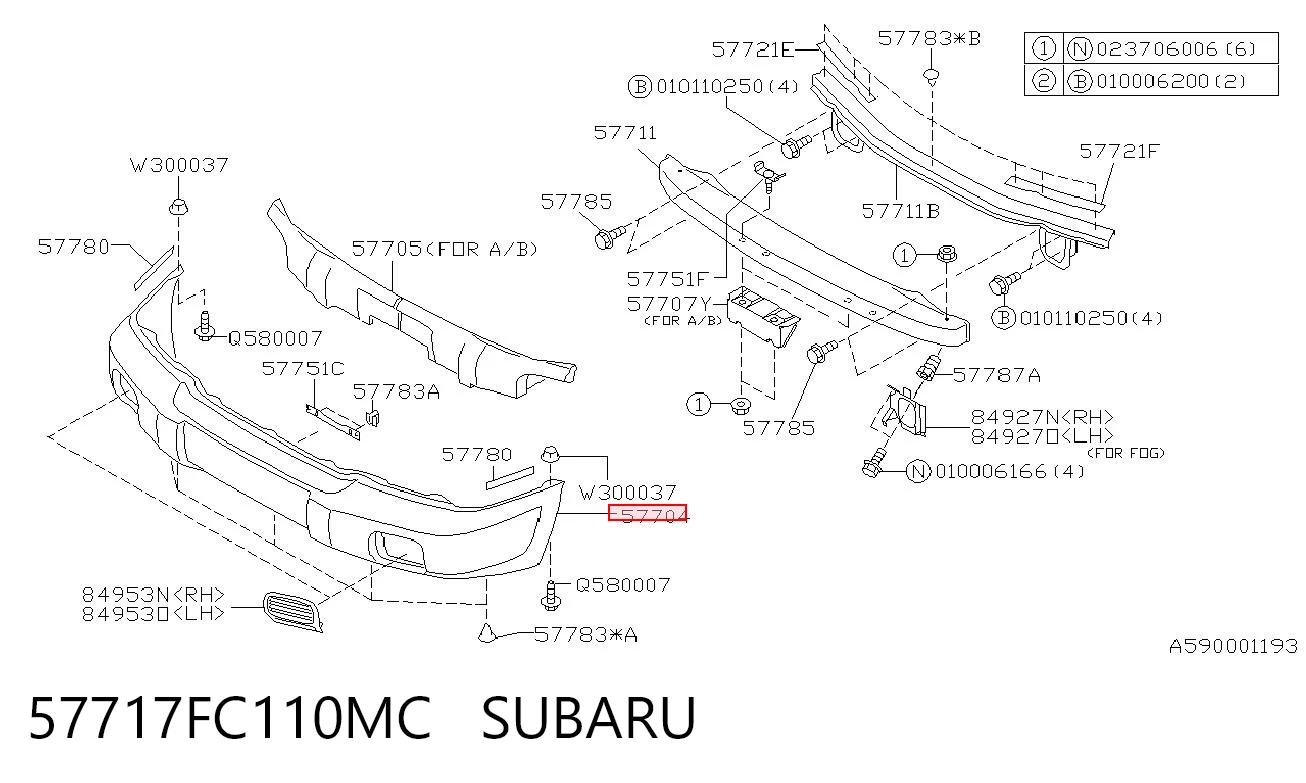 Comprar Parachoques delantero Subaru Forester I S10, SF a bajo precio