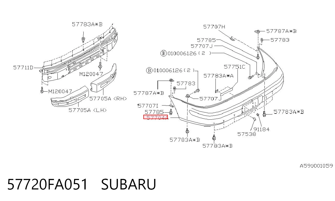 Comprar Parachoques trasero Subaru Impreza I GC a bajo precio