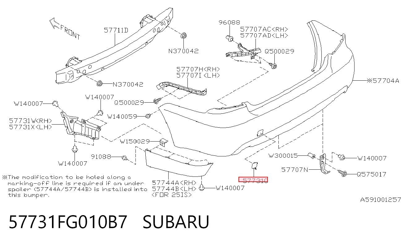 57731FG010B7 Subaru