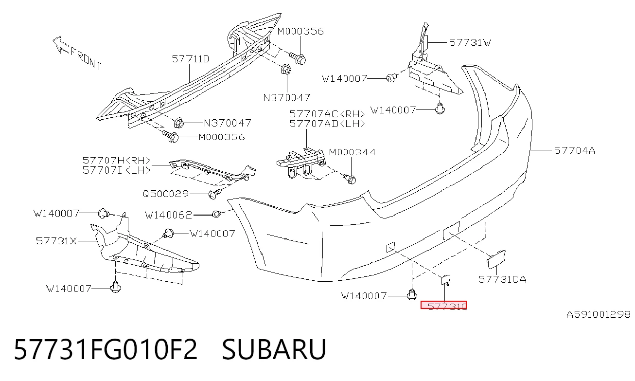 57731FG010F2 Subaru