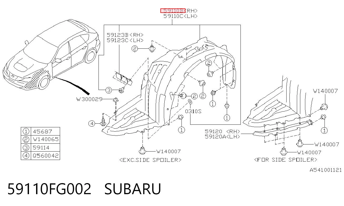 Comprar Paso rueda Subaru Impreza III GH