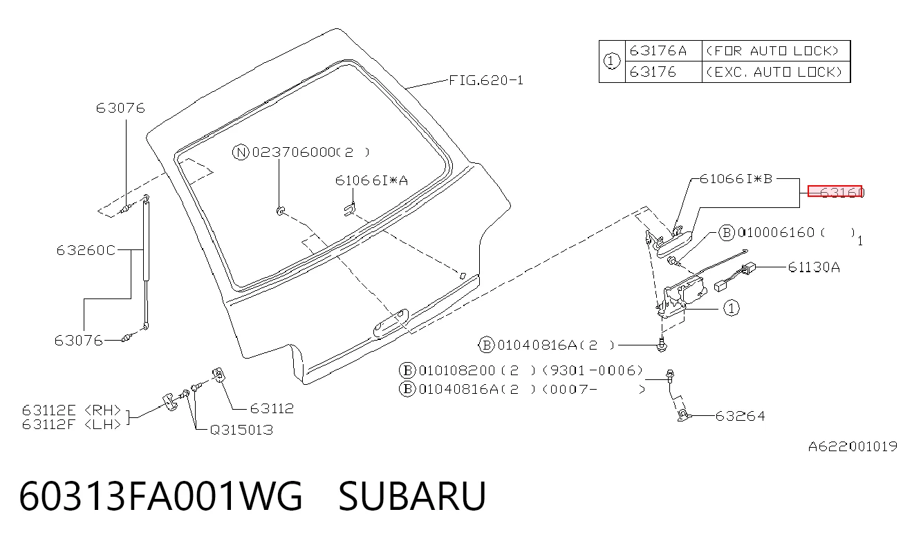 60313FA001WG Subaru