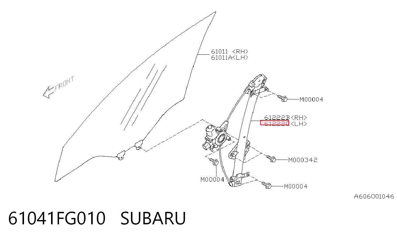 61041FG010 Subaru Elevalunas