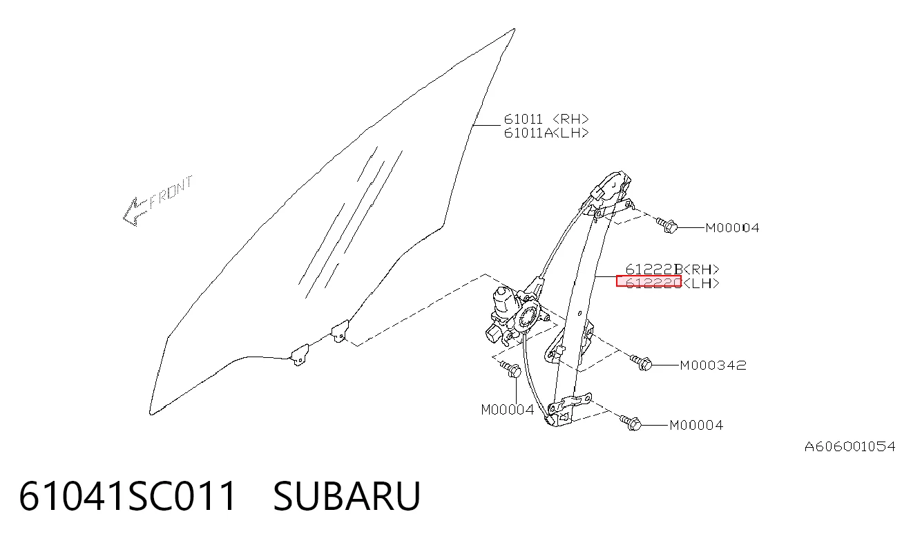 61041SC011 Subaru Elevalunas