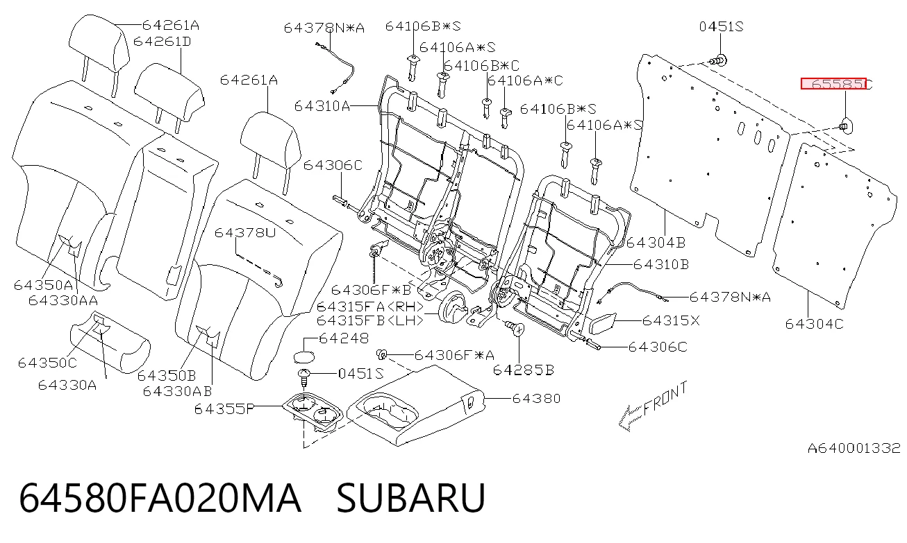 64580FA020MA Subaru